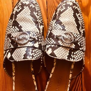 Coach snake skin slides